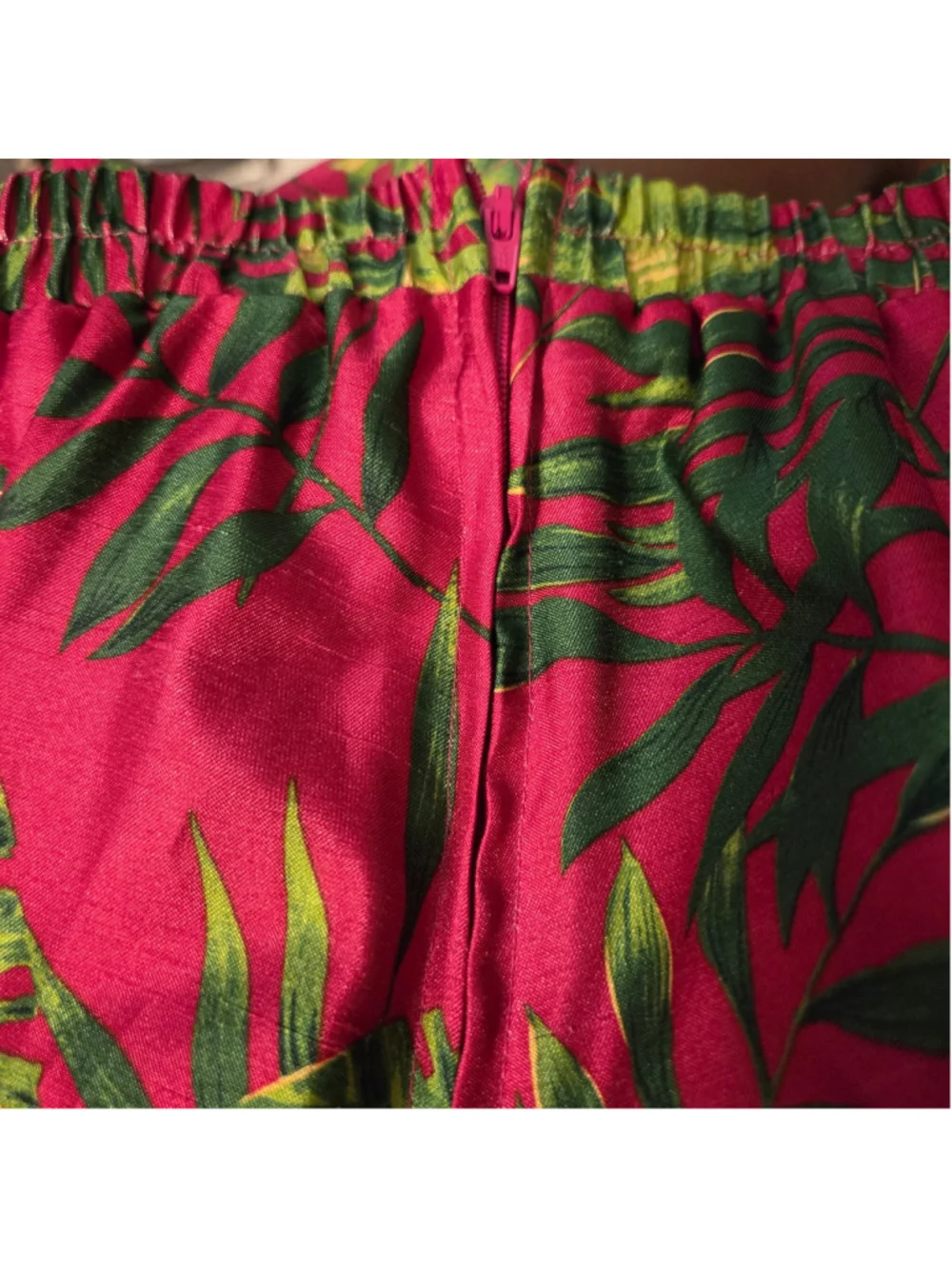 Women's Sag Harbor Tropical Print Two-Piece Set Size 16 Pink Green